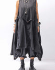 【RUNDHOLZ】MULTIWAY COTTON DRESS _BLACK GLOSS