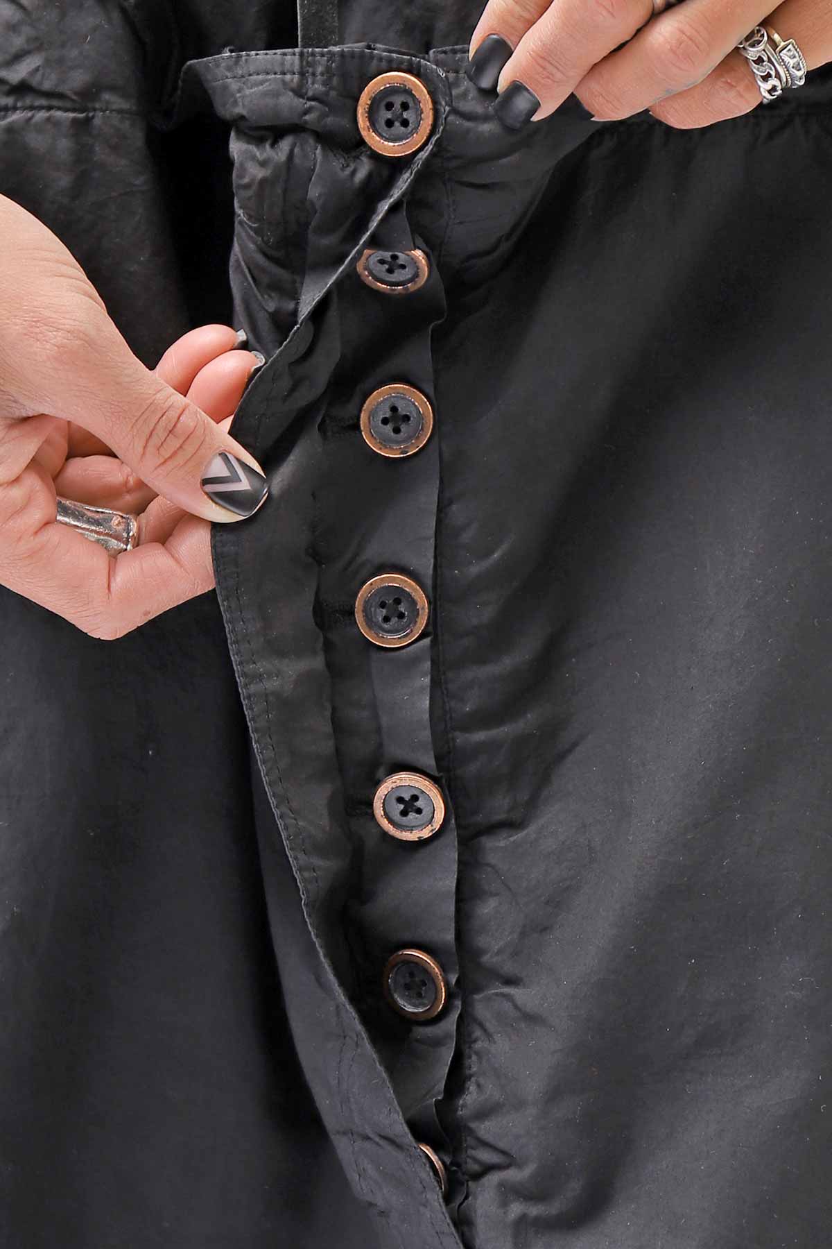 【RUNDHOLZ】MULTIWAY COTTON DRESS _BLACK GLOSS