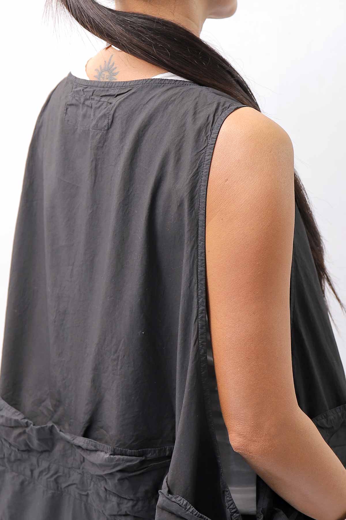 【RUNDHOLZ】MULTIWAY COTTON DRESS _BLACK GLOSS