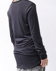 【bajra】 UNISEX W LAYERED TOP 146QK01_BLACK