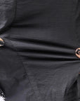 【RUNDHOLZ】 GRUNGE COTTON LACE & STRETCH JACKET _BLACK GLOSS