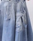 【RUNDHOLZ】 BIG POCKETS DENIM SKIRT _INDIGO STONEWASH