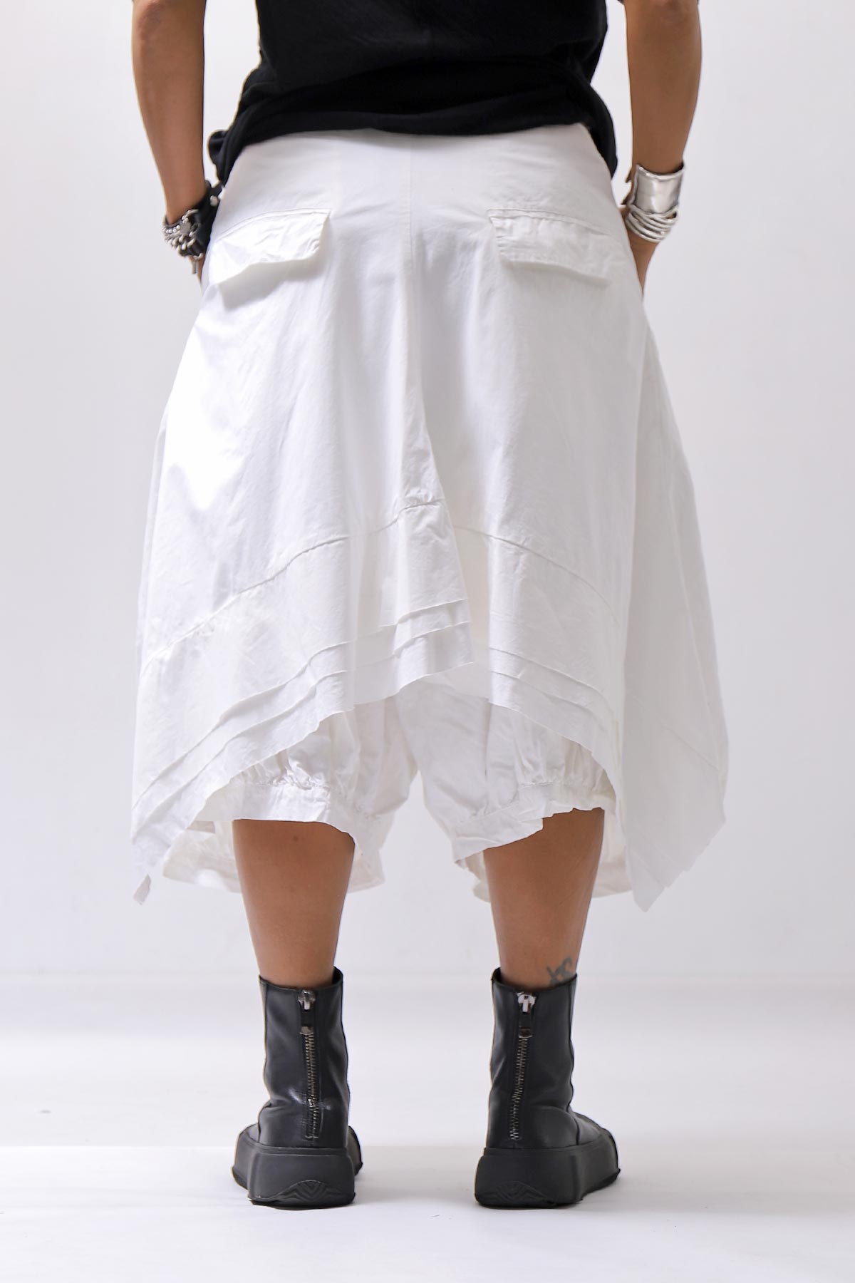 【RUNDHOLZ】 UNISEX BACK FLAP BALOON SARROUEL PANTS _SEAFOAM FOG