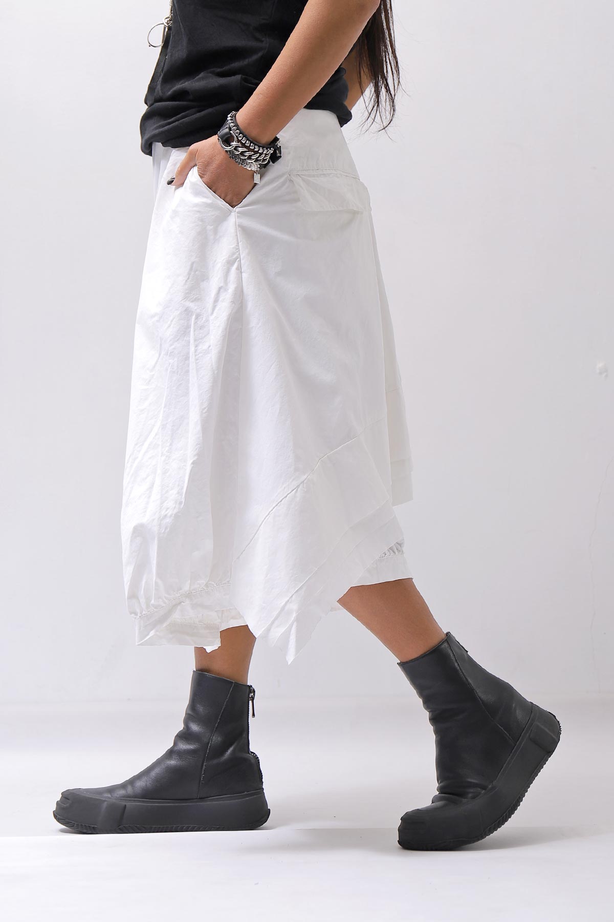 【RUNDHOLZ】 UNISEX BACK FLAP BALOON SARROUEL PANTS _SEAFOAM FOG