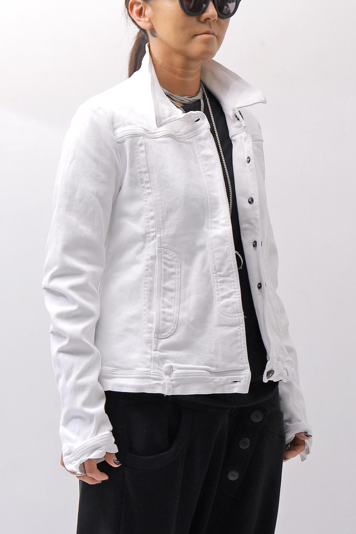 【RUNDHOLZ】 STRETCH DENIM SLM FIT JACKET _PAPER CHALK