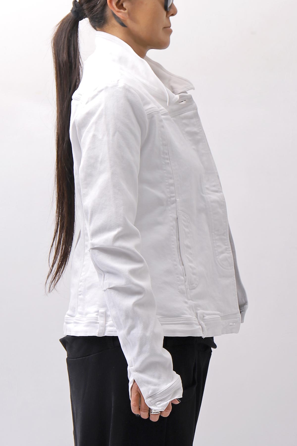 【RUNDHOLZ】 STRETCH DENIM SLM FIT JACKET _PAPER CHALK