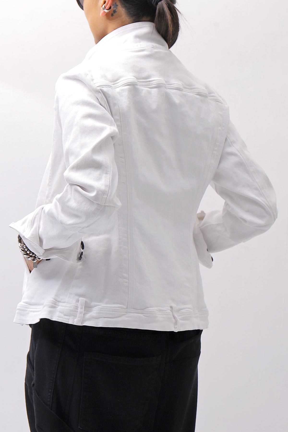 【RUNDHOLZ】 STRETCH DENIM SLM FIT JACKET _PAPER CHALK