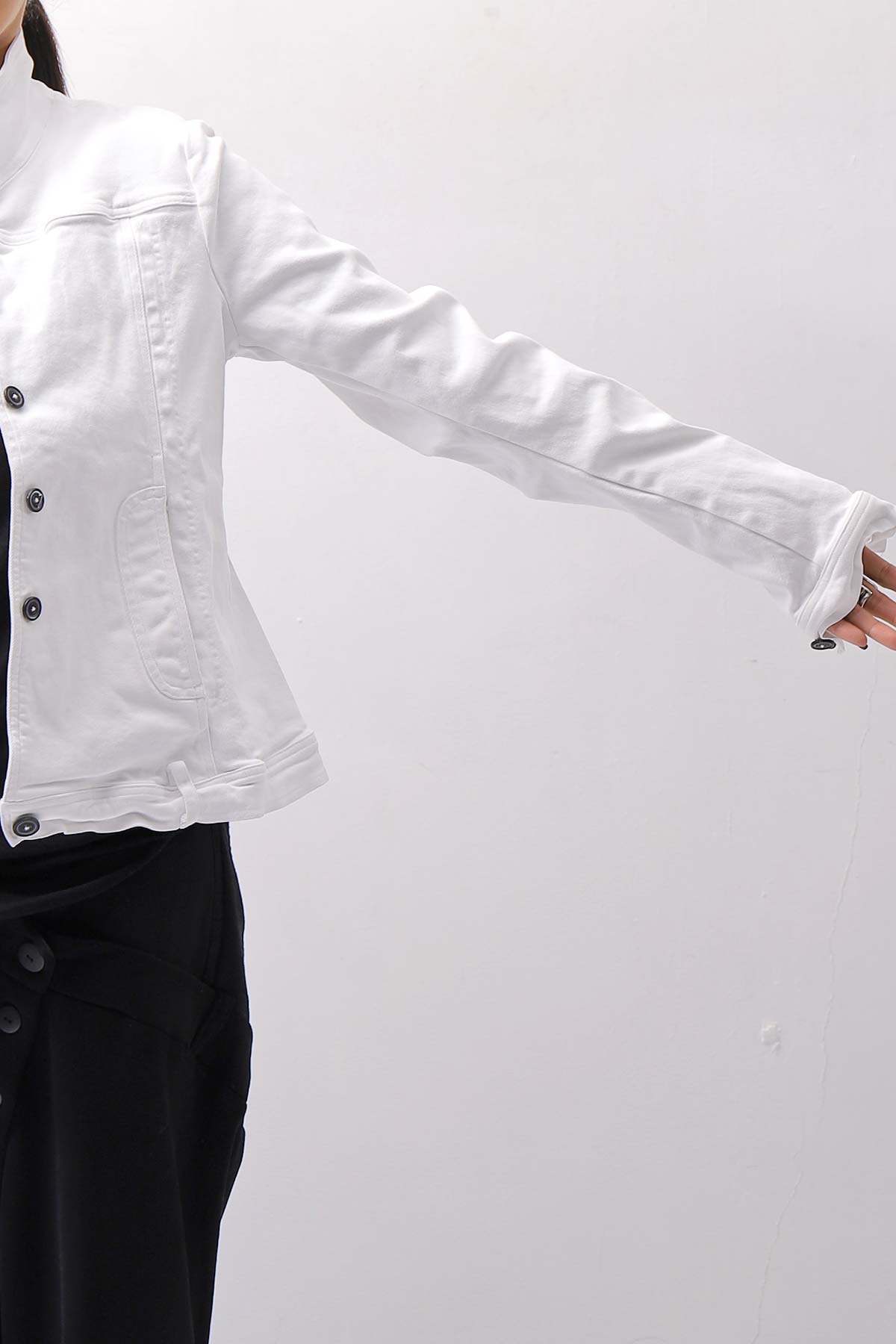 【RUNDHOLZ】 STRETCH DENIM SLM FIT JACKET _PAPER CHALK