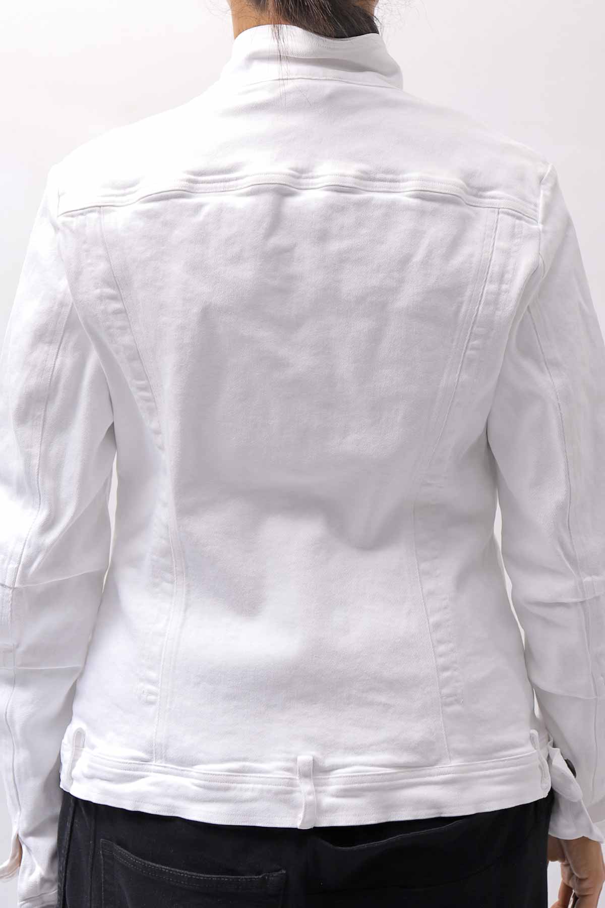 【RUNDHOLZ】 STRETCH DENIM SLM FIT JACKET _PAPER CHALK