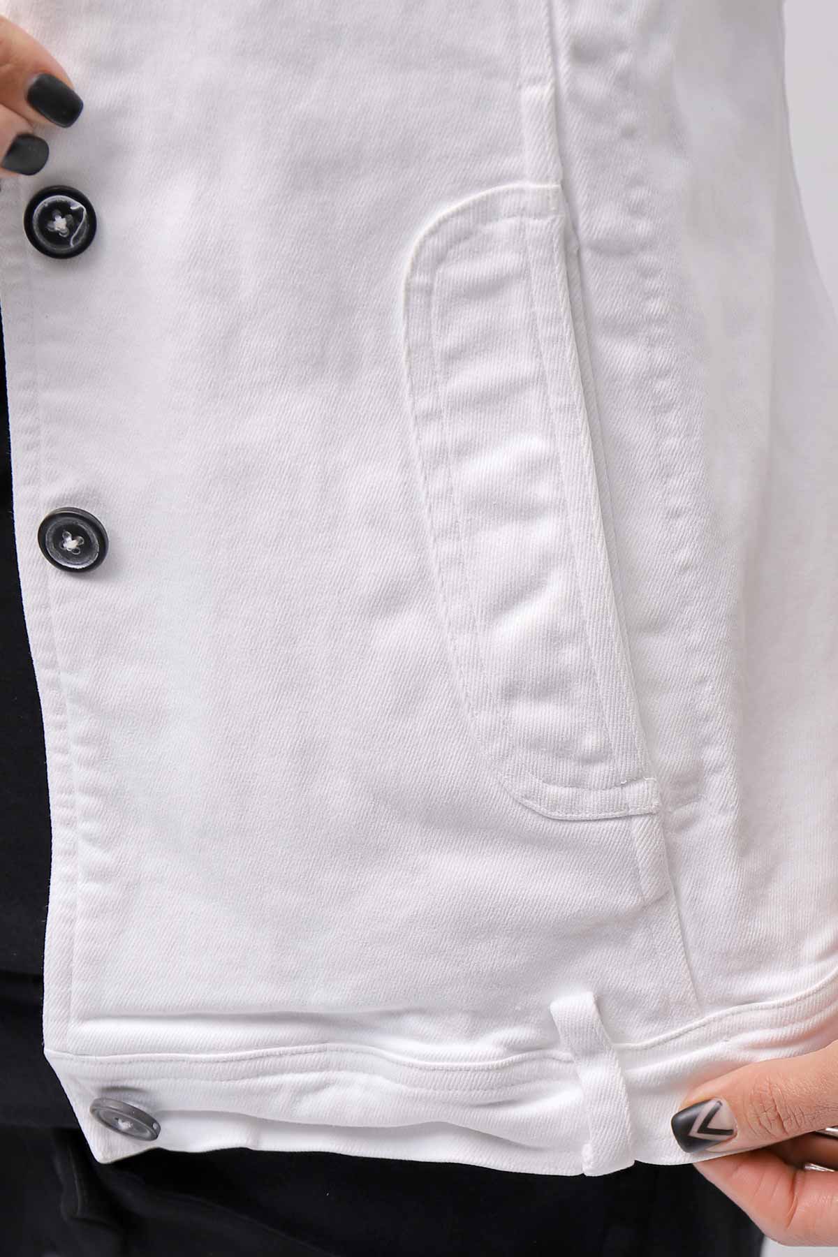 【RUNDHOLZ】 STRETCH DENIM SLM FIT JACKET _PAPER CHALK