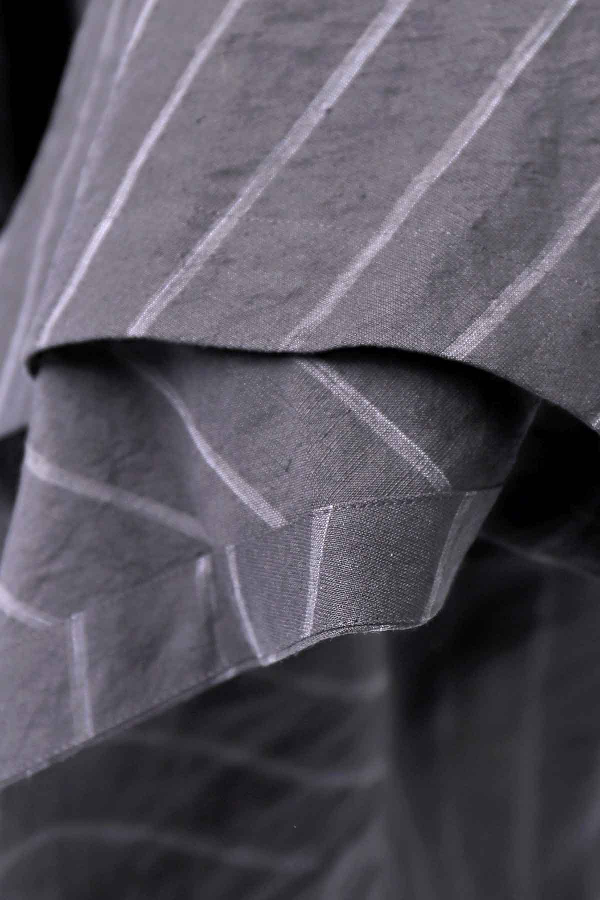 【RUNDHOLZ】OVERSIZED LINEN COTTON STRIPE DRESS _BLACK STRIPE