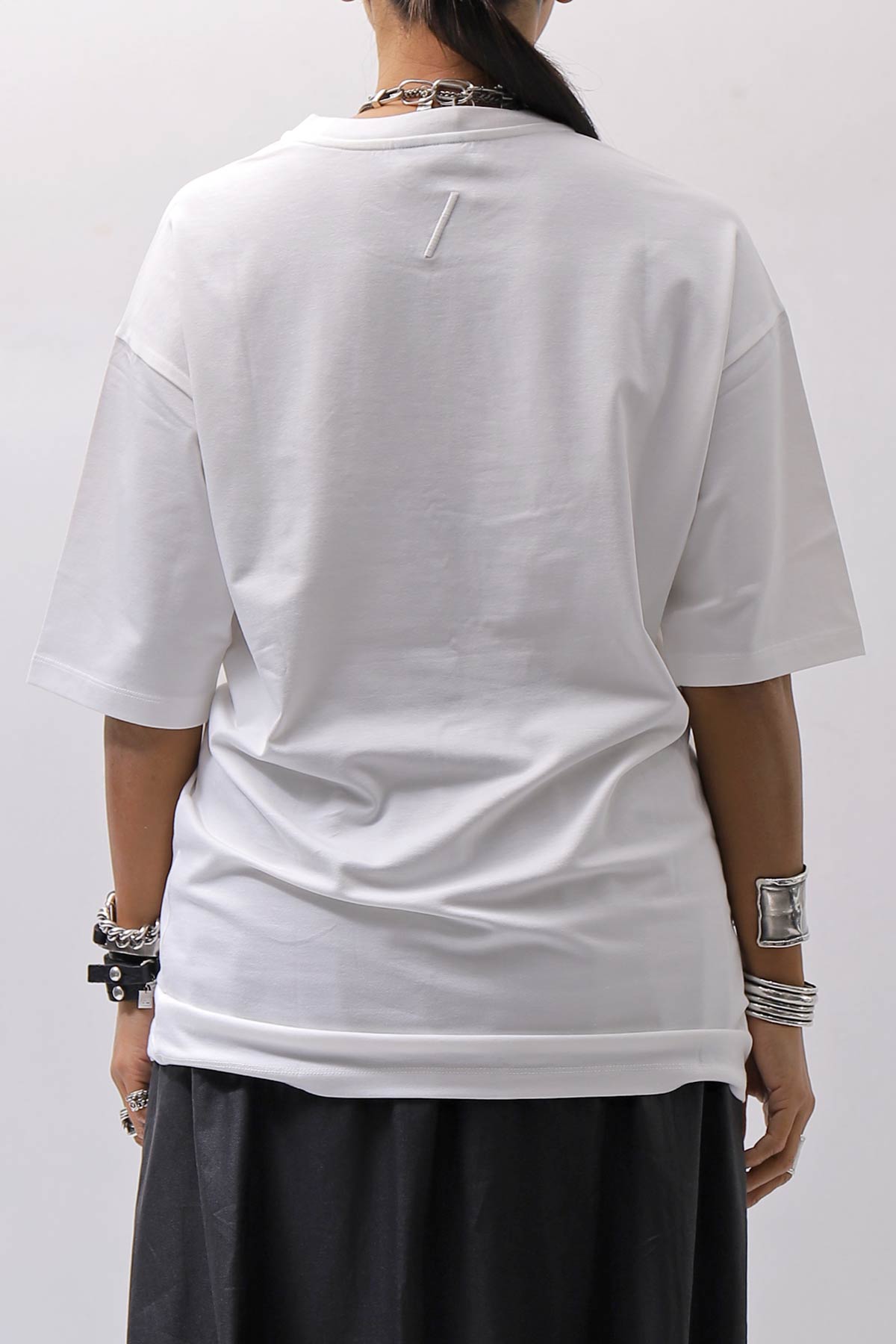 【thom/krom】 UNISEX COTTON MODAL RELAX FIT TEE _OFF WHITE