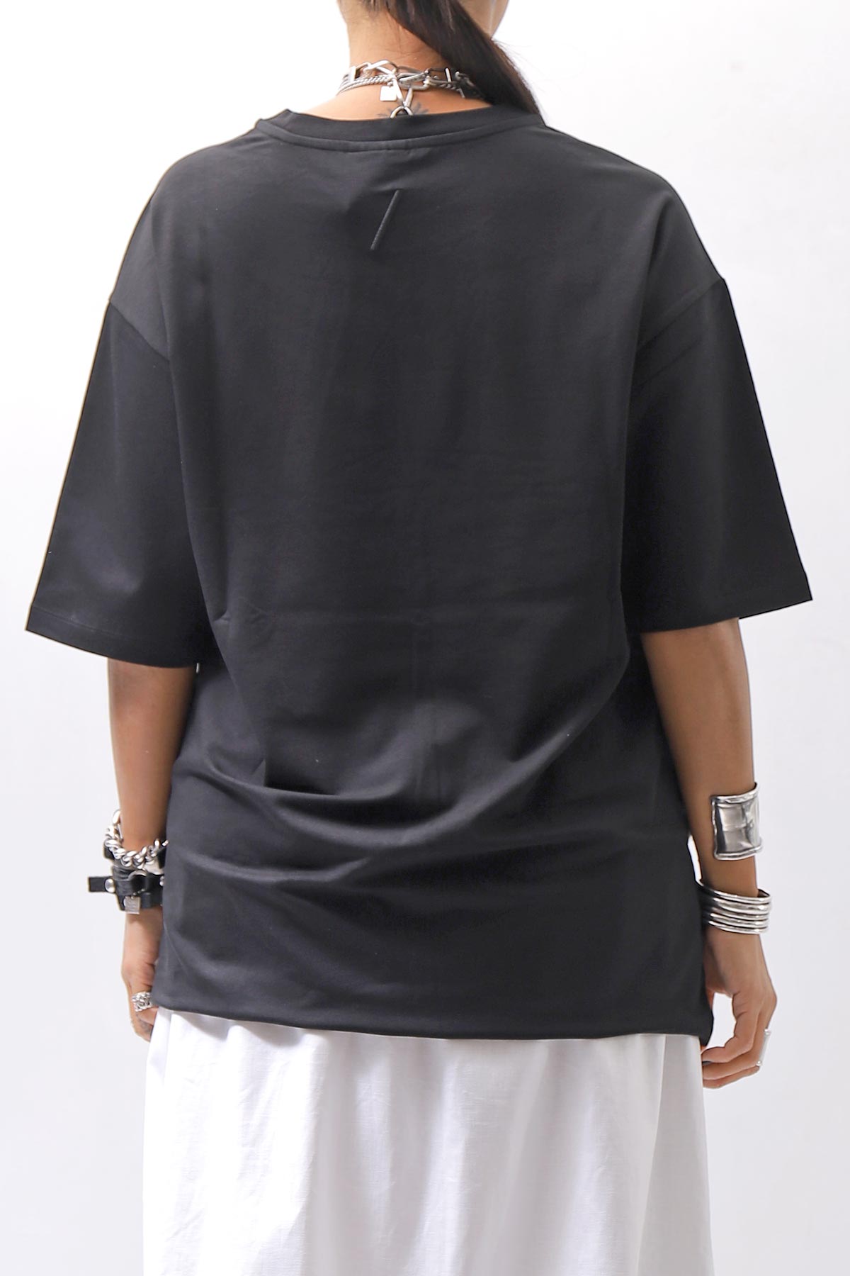 【thom/krom】 UNISEX COTTON MODAL RELAX FIT TEE _BLACK