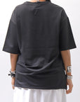 【thom/krom】 UNISEX COTTON MODAL RELAX FIT TEE _BLACK