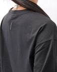 【thom/krom】 UNISEX COTTON MODAL RELAX FIT TEE _BLACK