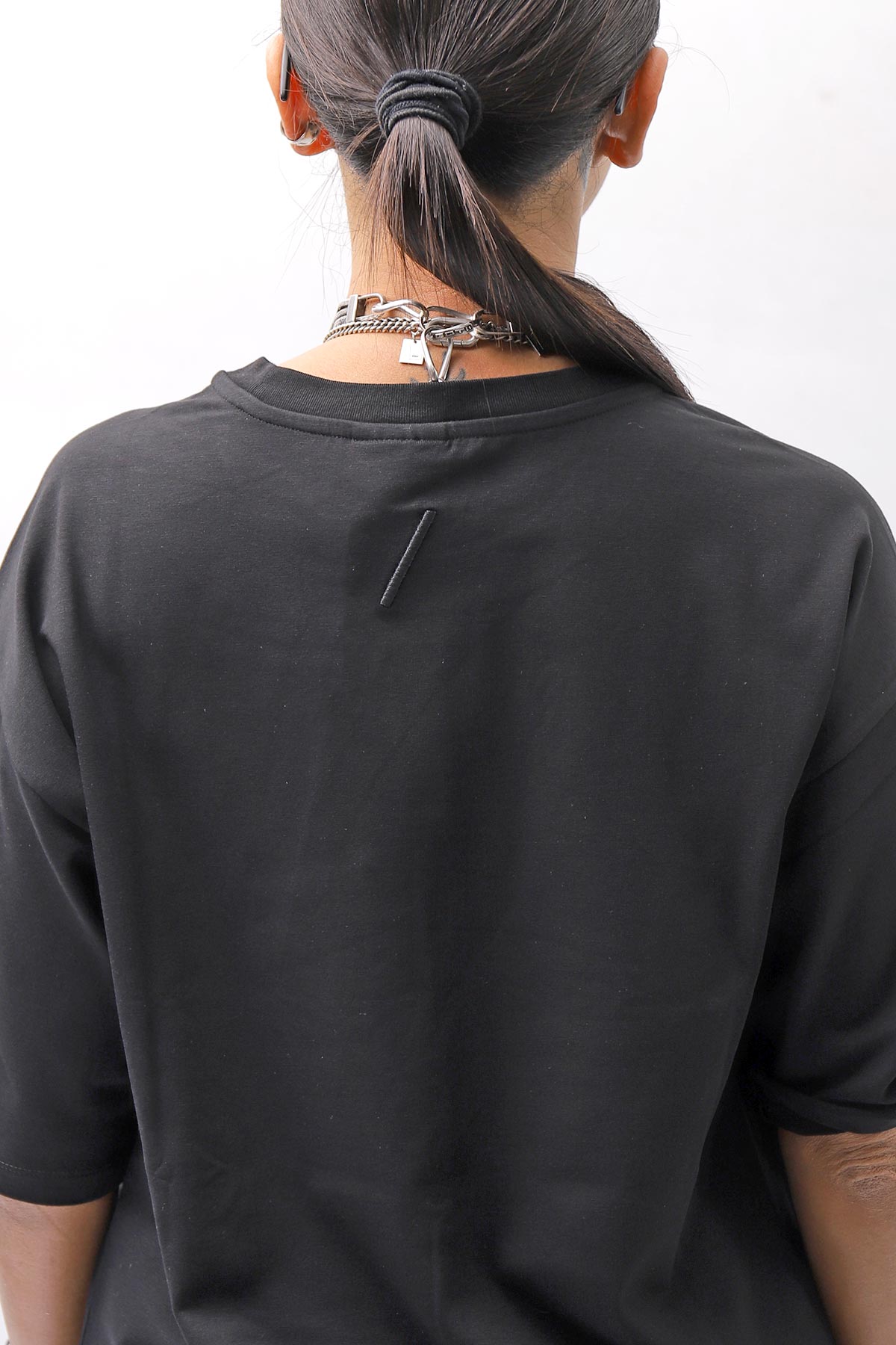 【thom/krom】 UNISEX COTTON MODAL RELAX FIT TEE _BLACK