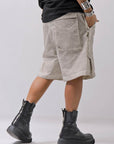 【thom/krom】 UNISEX STRETCH COTTON HALF PANTS MP33_VEGETAL STONE