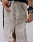 【thom/krom】 UNISEX STRETCH COTTON HALF PANTS MP33_VEGETAL STONE