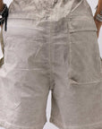 【thom/krom】 UNISEX STRETCH COTTON HALF PANTS MP33_VEGETAL STONE