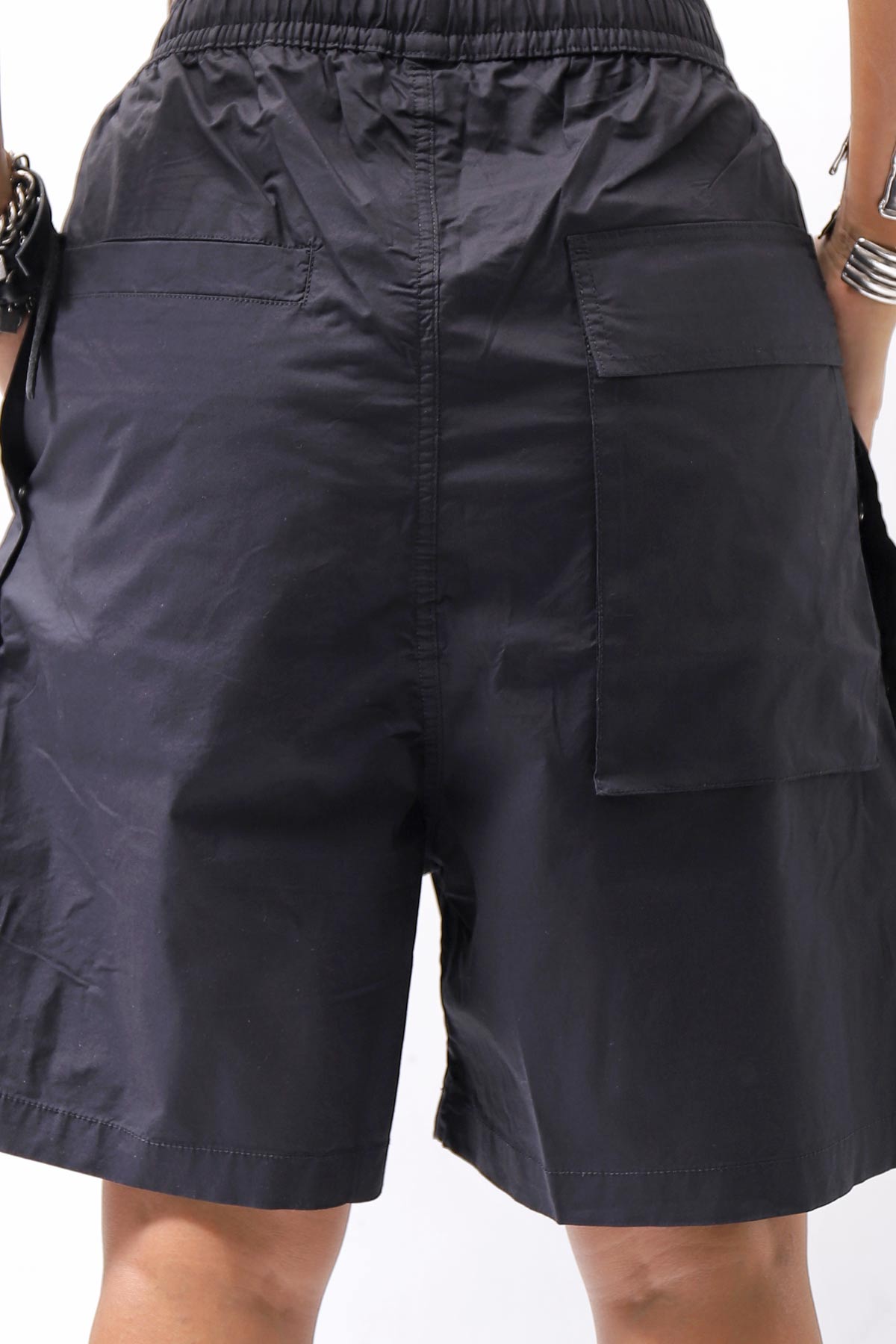 【thom/krom】 UNISEX STRETCH COTTON HALF PANTS MP33_BLACK