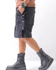 【thom/krom】 UNISEX STRETCH COTTON HALF PANTS MP33_BLACK