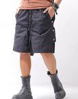 【thom/krom】 UNISEX STRETCH COTTON HALF PANTS MP33_BLACK