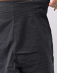 【RUNDHOLZ】 UNISEX STRETCH BIG POCKETS WIDE PANTS _BLACK