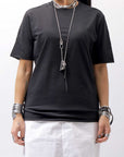 【thom/krom】 UNISEX REGULAR FIT COTTON TEE MTS838_BLACK