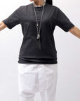 【thom/krom】 UNISEX REGULAR FIT COTTON TEE MTS838_BLACK