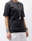 【thom/krom】 UNISEX REGULAR FIT COTTON TEE MTS838_BLACK