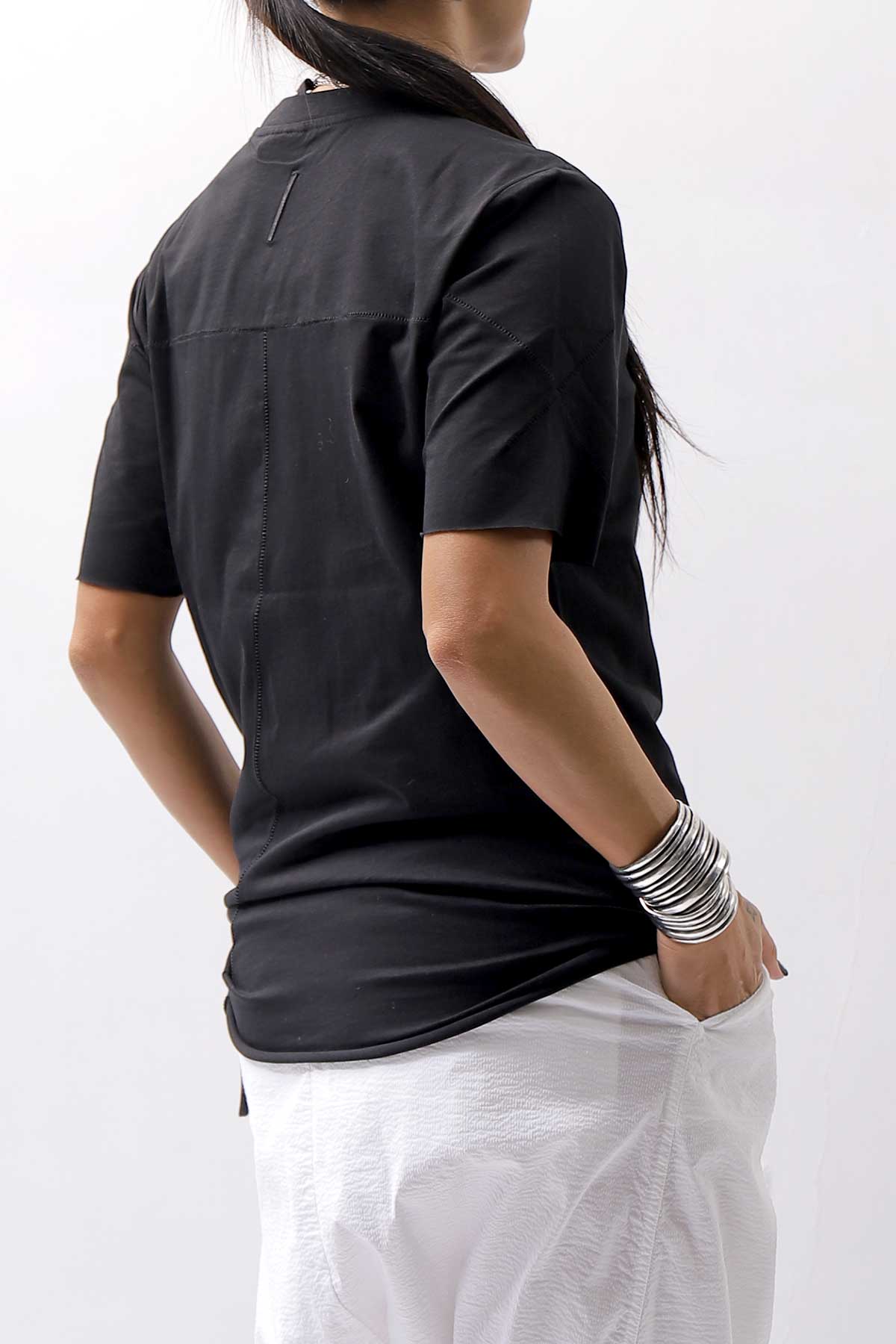【thom/krom】 UNISEX REGULAR FIT COTTON TEE MTS838_BLACK