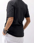 【thom/krom】 UNISEX REGULAR FIT COTTON TEE MTS838_BLACK