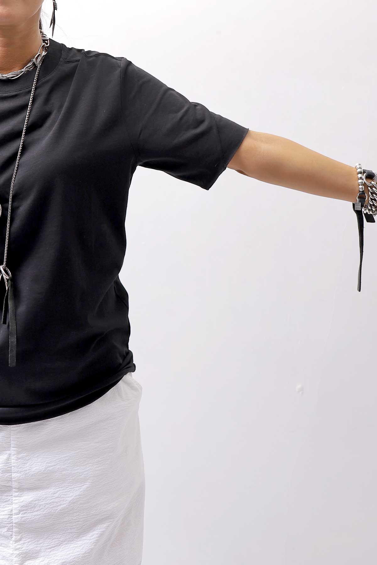 【thom/krom】 UNISEX REGULAR FIT COTTON TEE MTS838_BLACK