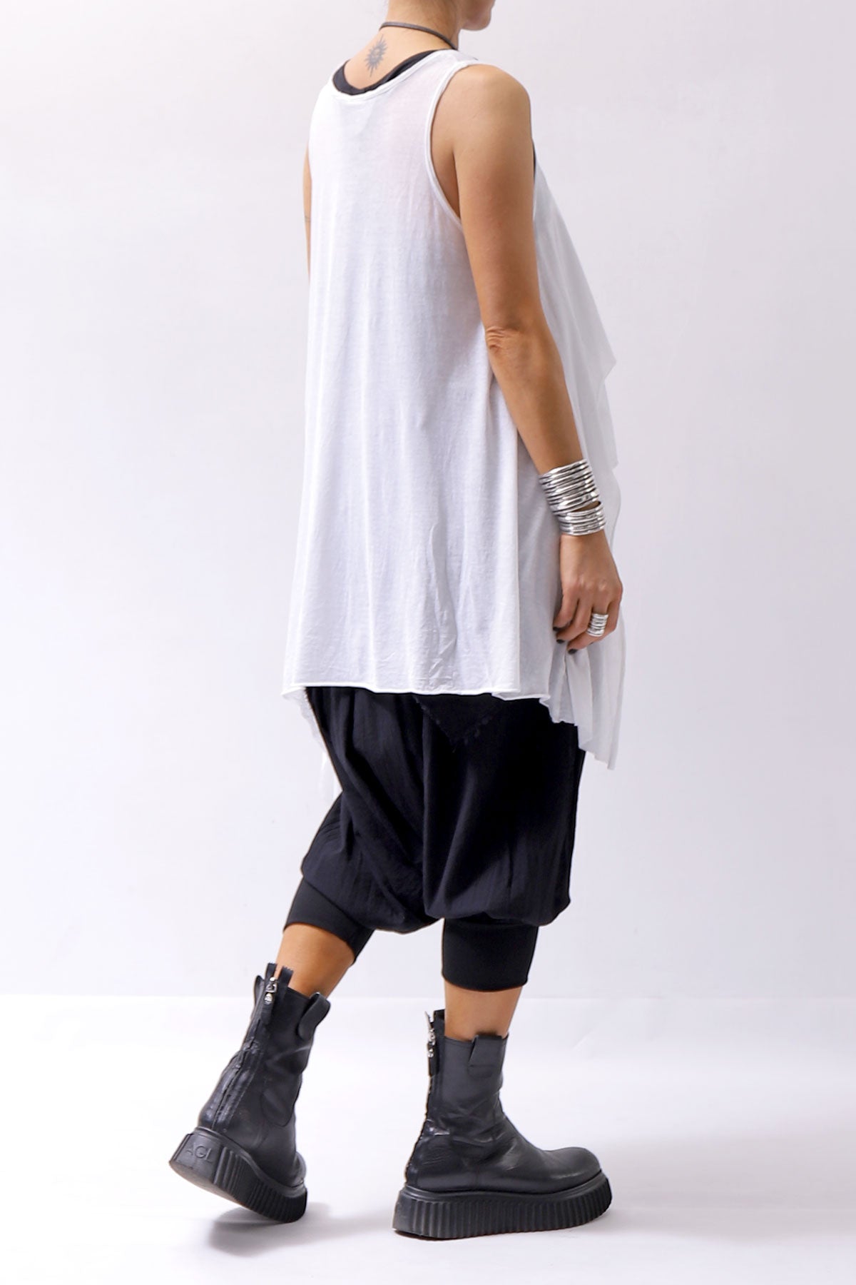 【studio b3】 COTTON COVER TANK MRB1455/M_WHITE