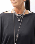 【NOSTRASANTISSIMA】 OVERSIZED VISCOSE&SILK TOP M03_BLACK