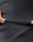 【NOSTRASANTISSIMA】 OVERSIZED VISCOSE&SILK TOP M03_BLACK