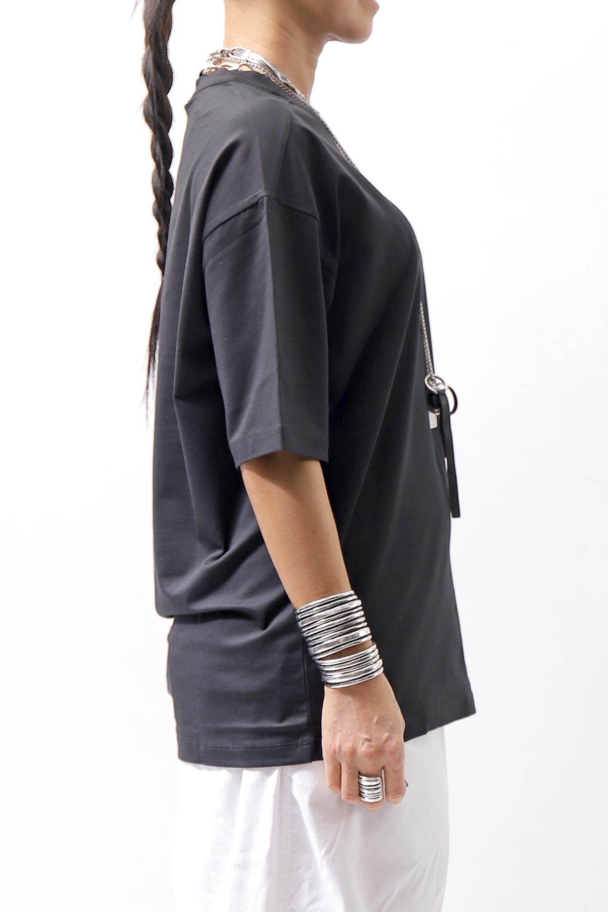 【thom/krom】 UNISEX COTTON MODAL RELAX FIT TEE MTS869_BLACK