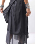 【studio b3】 ASYMMETRY LAYERED SKIRT MLB950_BLACK