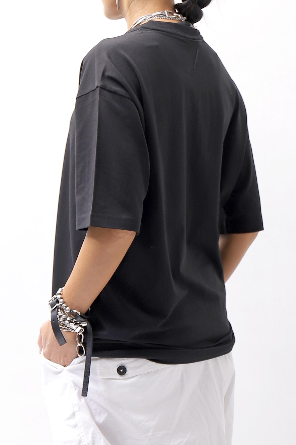 【thom/krom】 UNISEX COTTON MODAL RELAX FIT TEE MTS869_BLACK