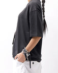 【thom/krom】 UNISEX COTTON MODAL RELAX FIT TEE MTS869_BLACK