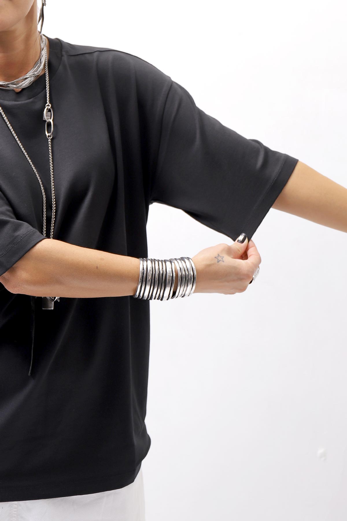 【thom/krom】 UNISEX COTTON MODAL RELAX FIT TEE MTS869_BLACK