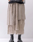 【studio b3】 ASYMMETRY LAYERED SKIRT MLB950_SAND OLD DYE