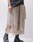 【studio b3】 ASYMMETRY LAYERED SKIRT MLB950_SAND OLD DYE