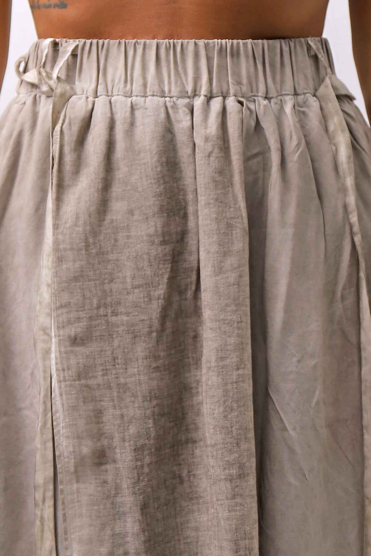 【studio b3】 ASYMMETRY LAYERED SKIRT MLB950_SAND OLD DYE