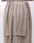 【studio b3】 ASYMMETRY LAYERED SKIRT MLB950_SAND OLD DYE