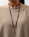 【sanctamuerte】 BACK DRAPE&COTTON LIGHT SWEAT DRESS SM04/M2_SAND SHELL