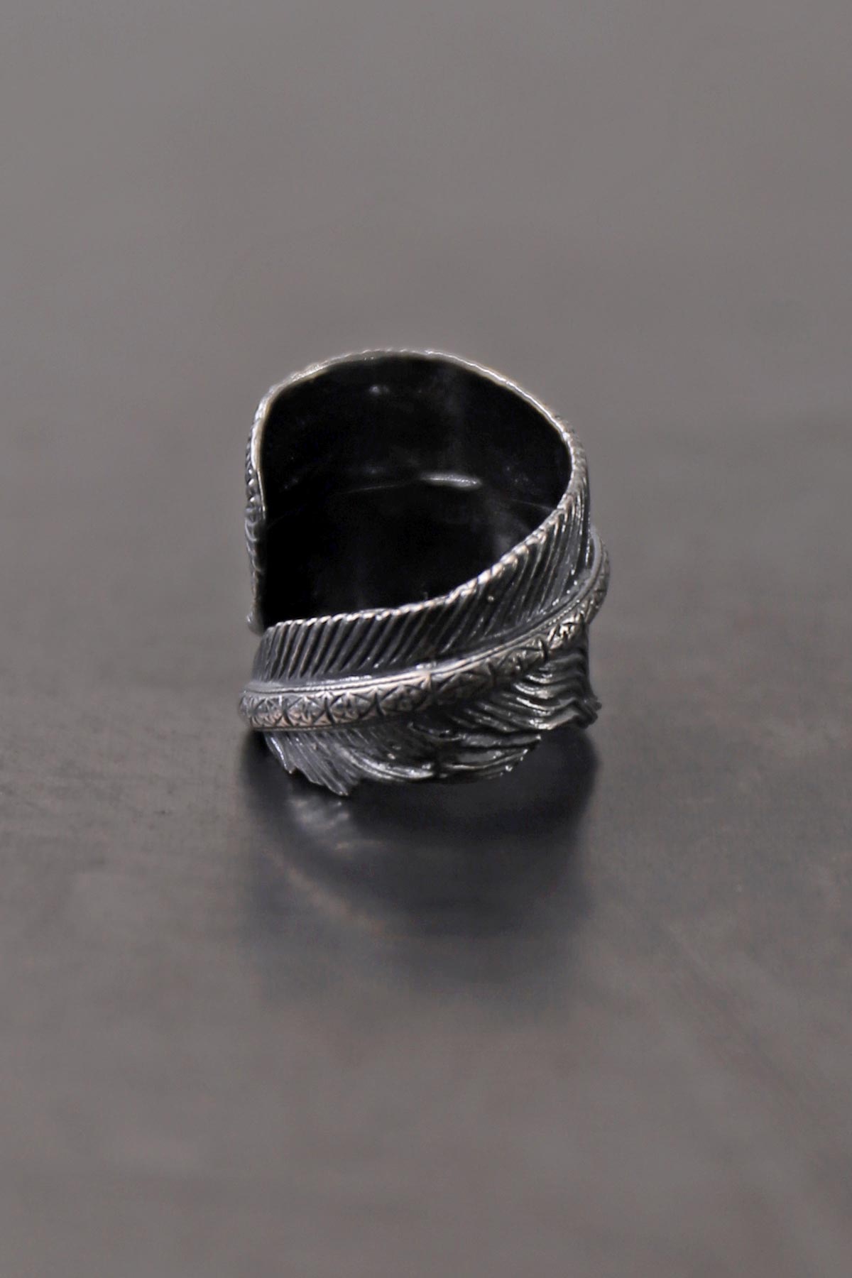 【Rusty Thought】 SILVER FEATHER RING_RT02