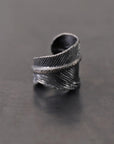 【Rusty Thought】 SILVER FEATHER RING_RT02