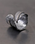 【Rusty Thought】 SILVER FEATHER RING_RT02