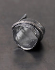 【Rusty Thought】 SILVER FEATHER RING_RT02